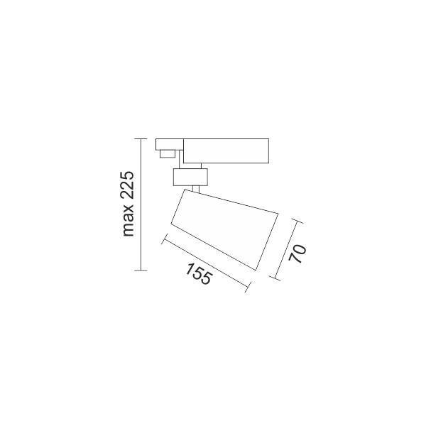 SPOT ΡΑΓΑΣ LED ΡΥΘΜΙΖΟΜΕΝΟ 30W 3000K